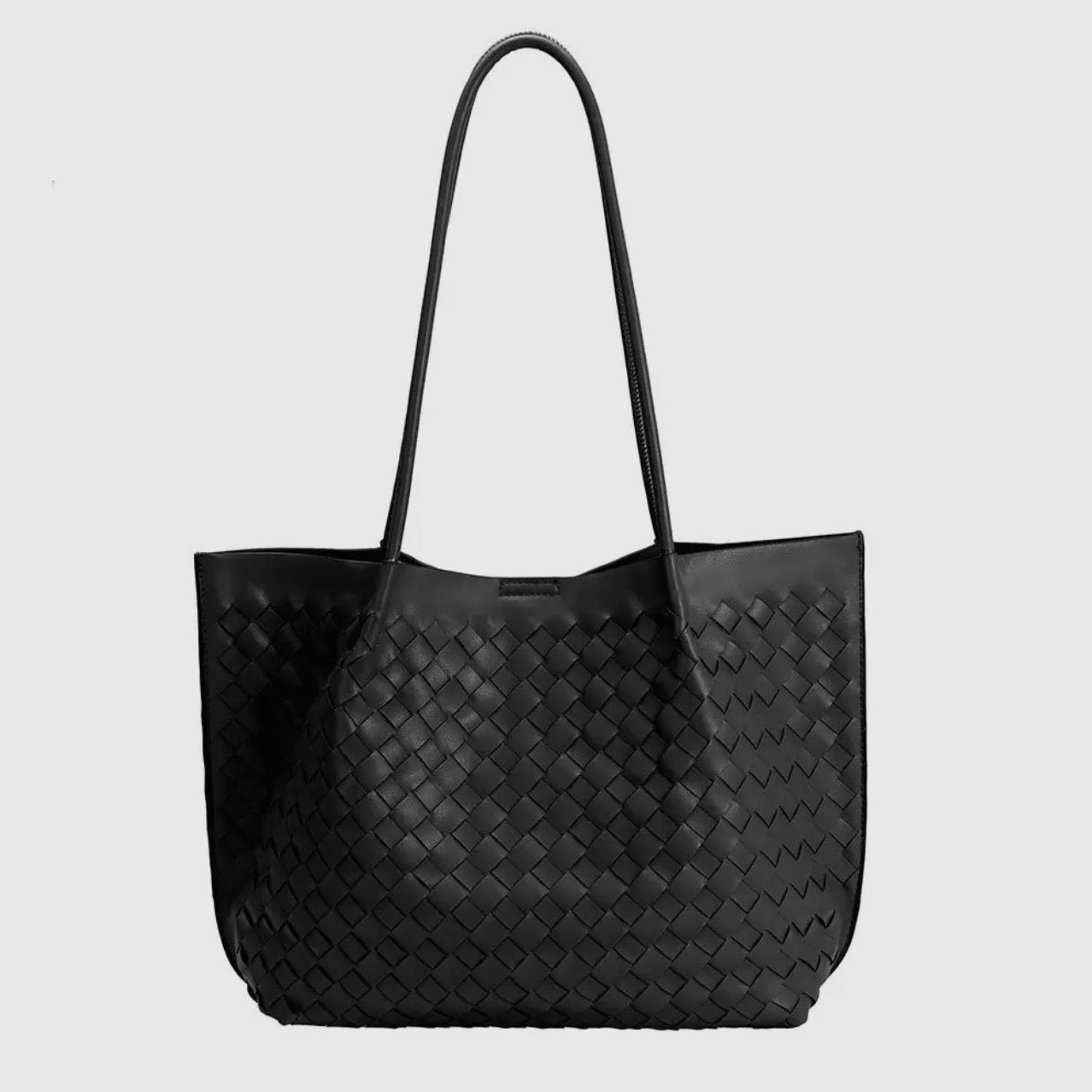 Victoria Recycled Vegan Tote Bag | Black