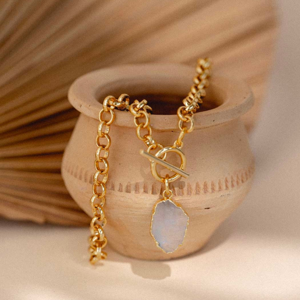 Deity Moonstone Necklace