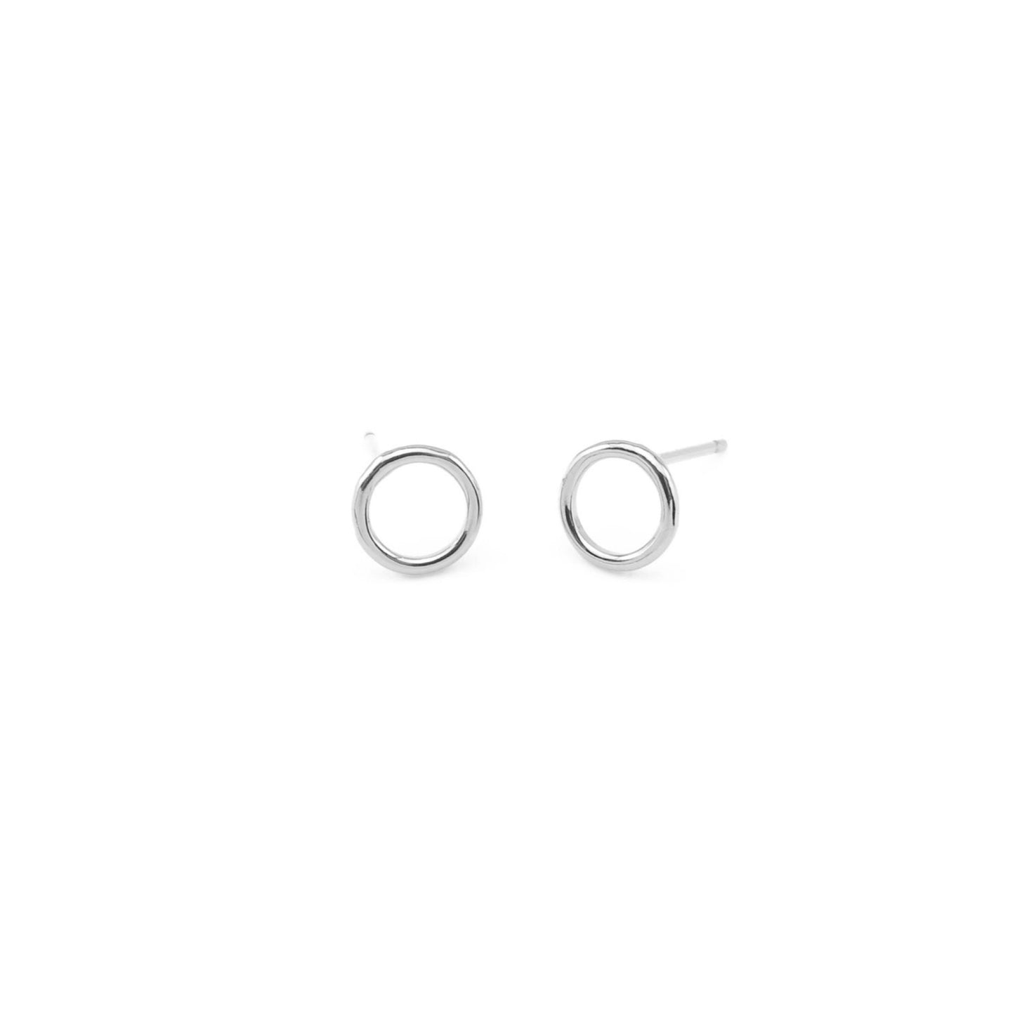 ‘Life’ Circle Stud Earrings | Midi