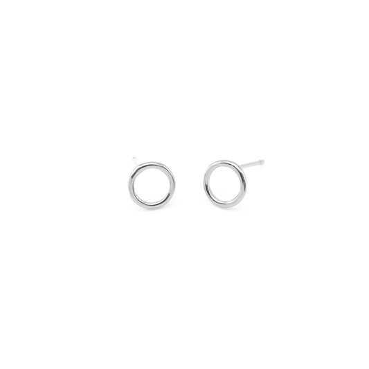 ‘Life’ Circle Stud Earrings | Midi
