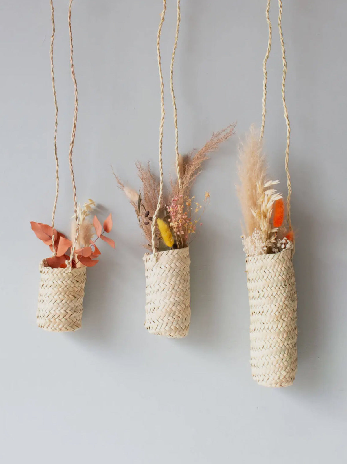 Small Hanging Dried Flower Basket