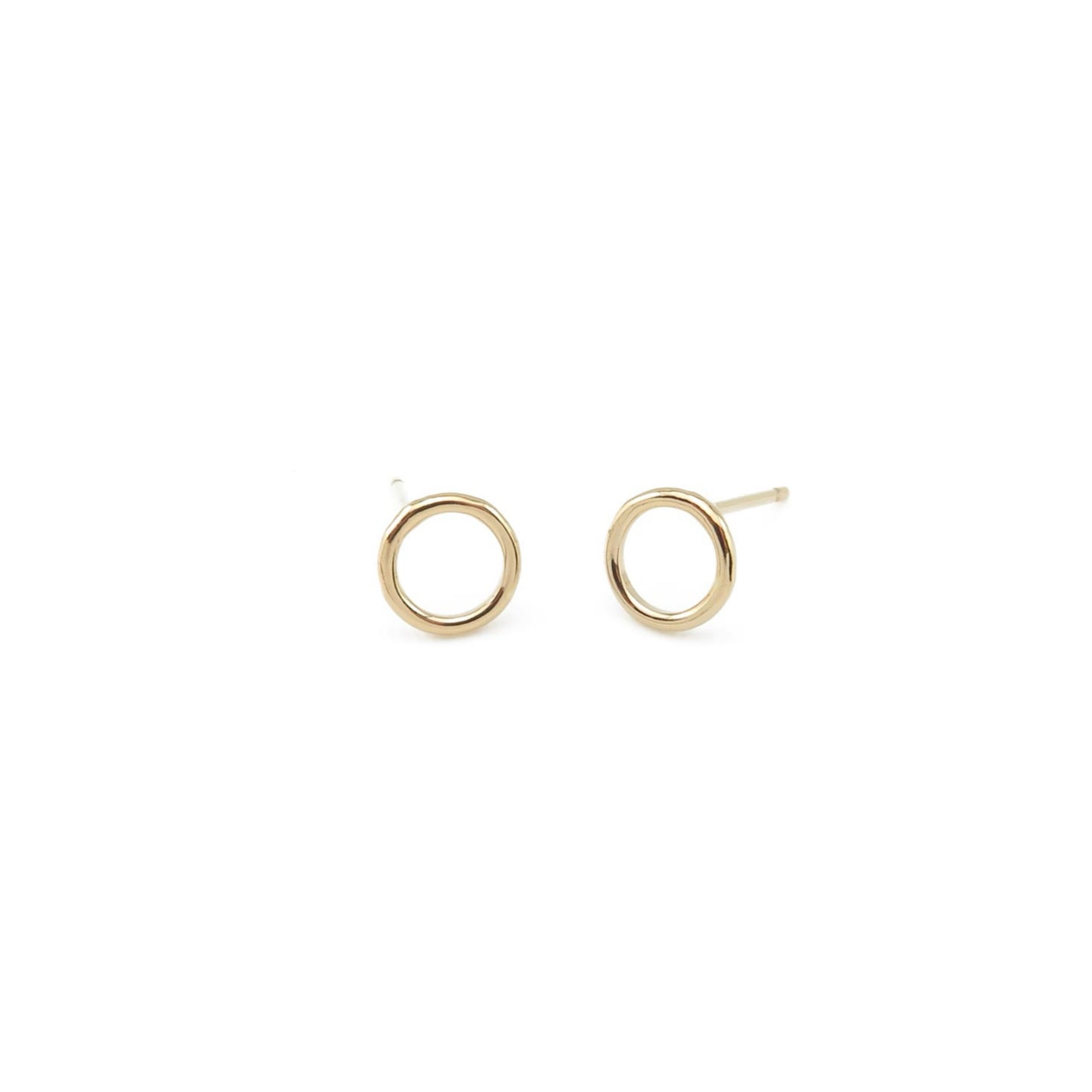 ‘Life’ Circle Stud Earrings | Midi