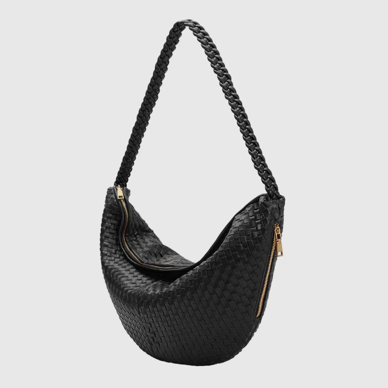 Raquel XL Recycled Shoulder Bag | Black