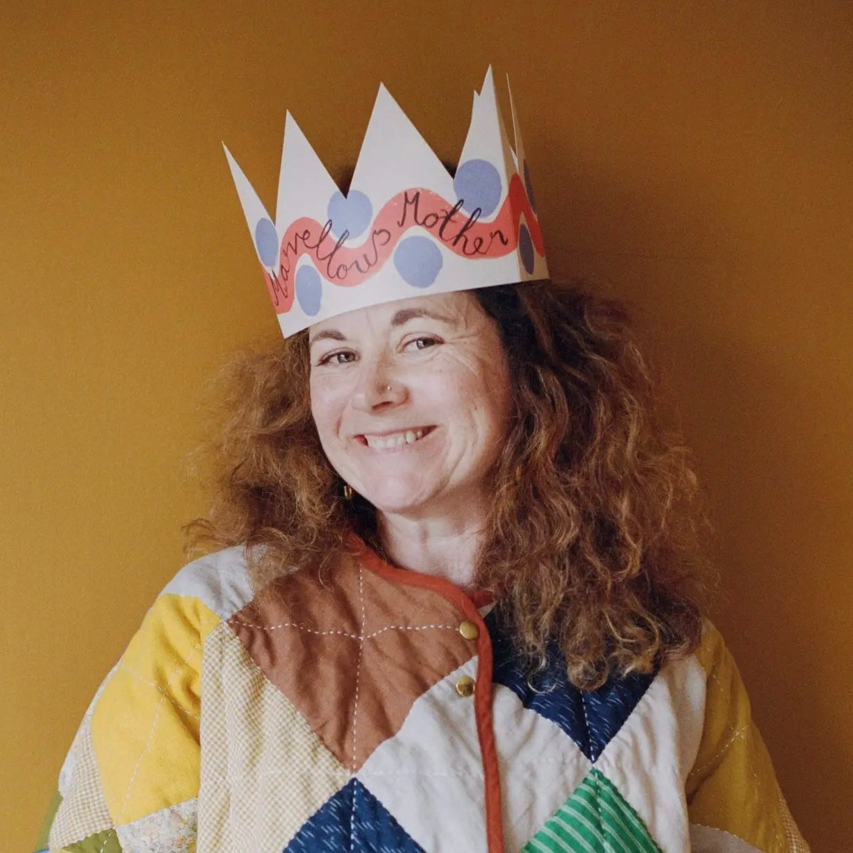 Marvellous Mother Party Hat Card