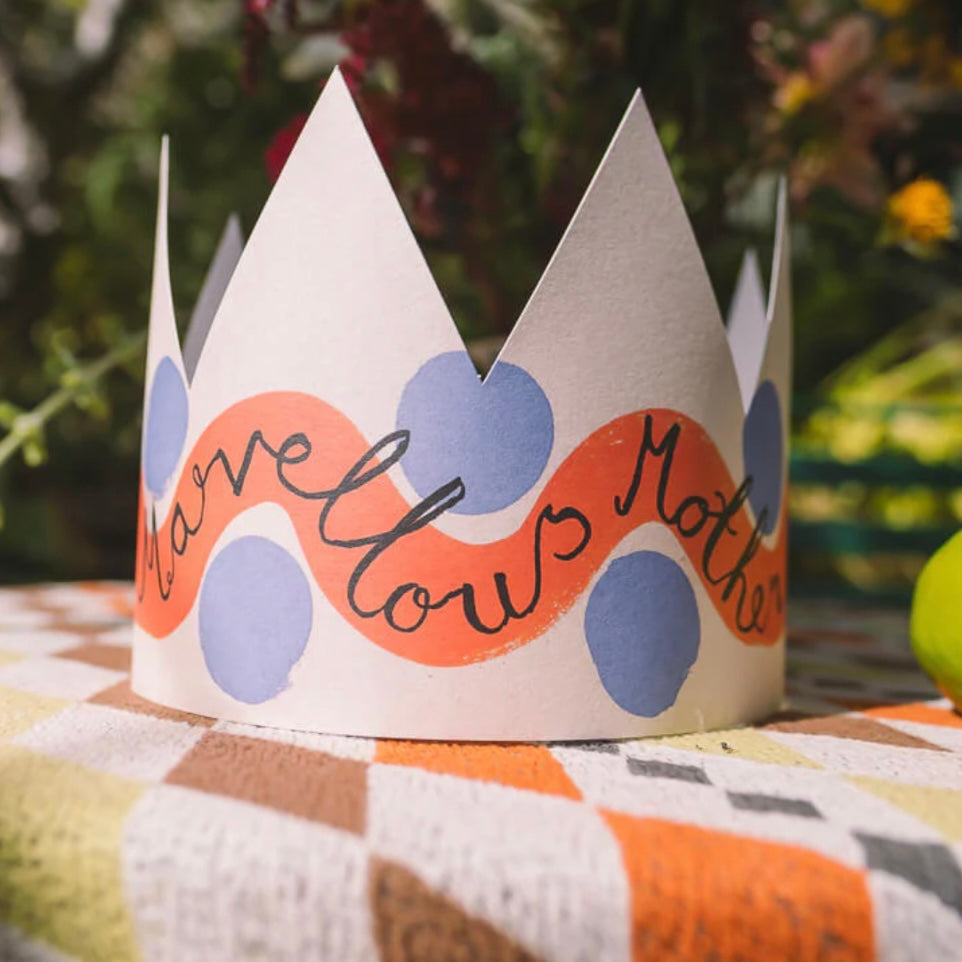 Marvellous Mother Party Hat Card