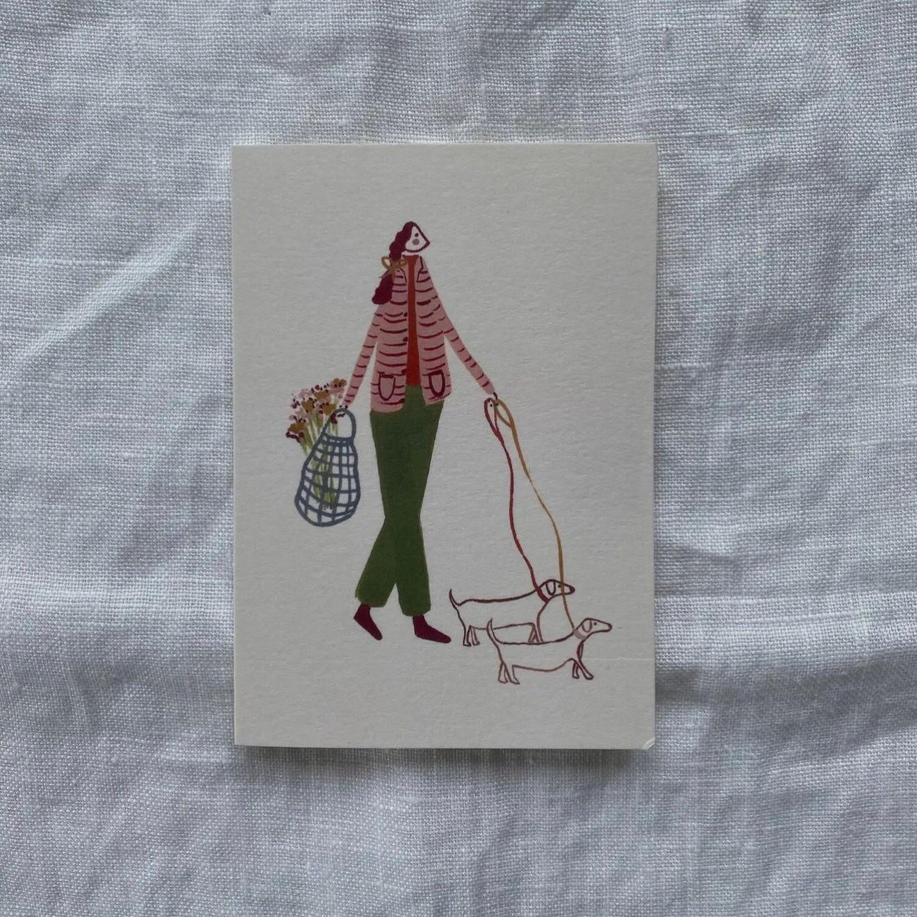Afternoon Dog Walk | Mini Card