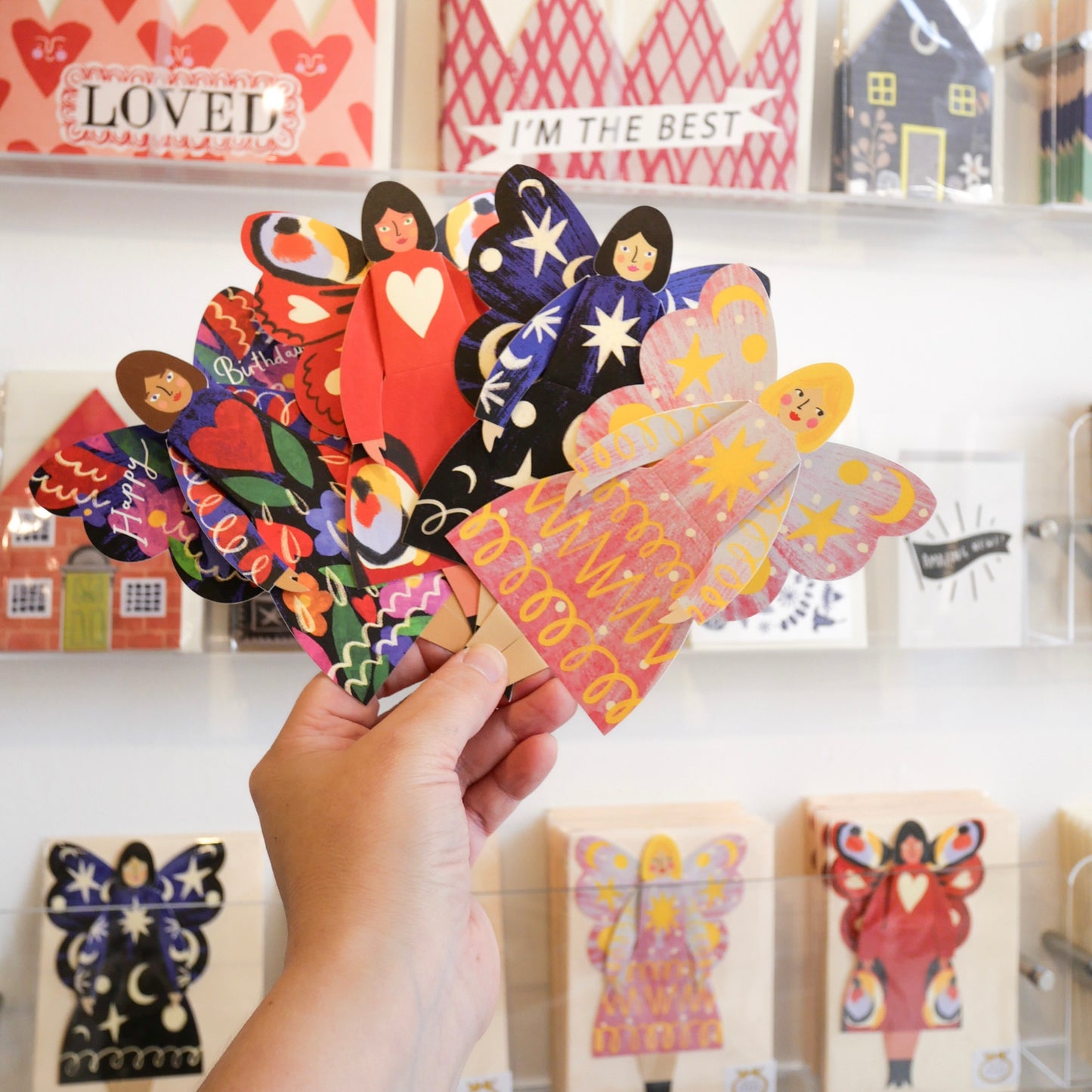 Butterfly Woman Greeting Card | Stardust