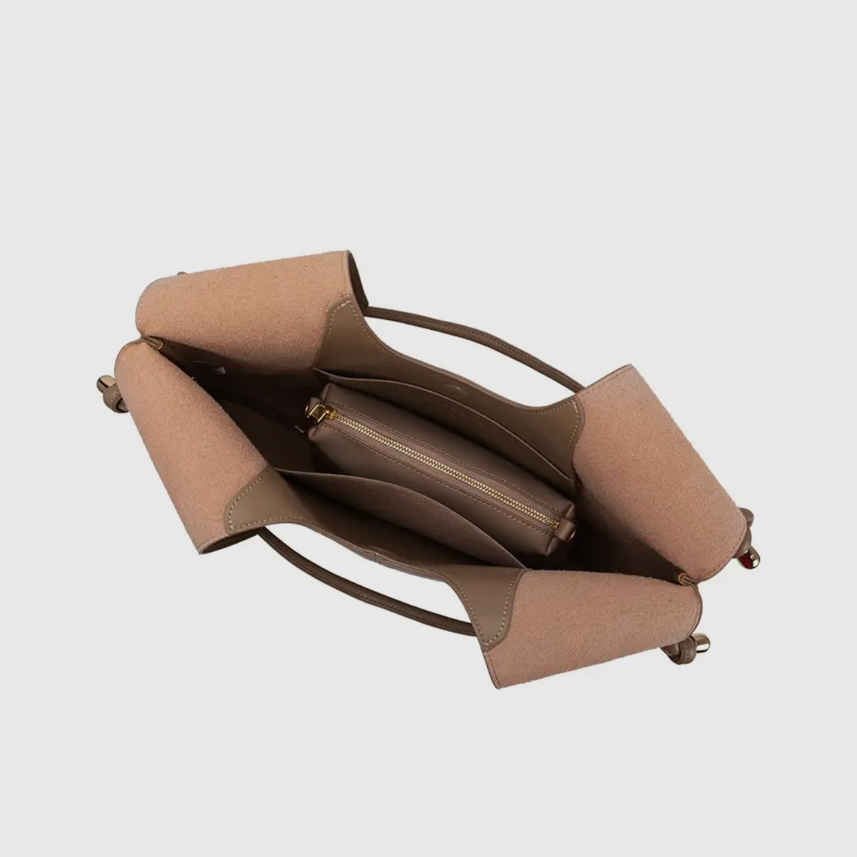 Tracy Recycled Vegan Shoulder Bag | Mushroom