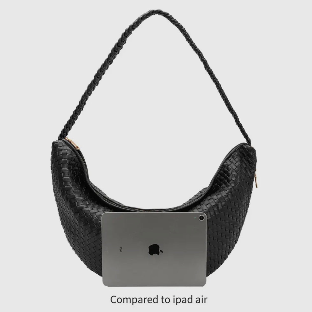 Raquel XL Recycled Shoulder Bag | Black