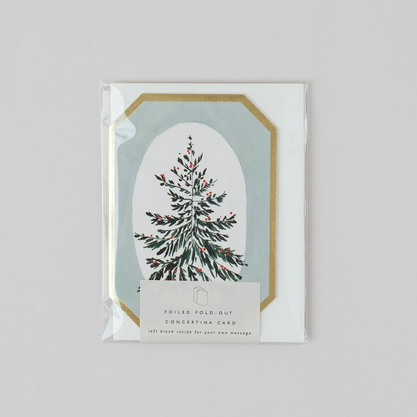 Botanical Concertina Die Cut Mini Card | Christmas