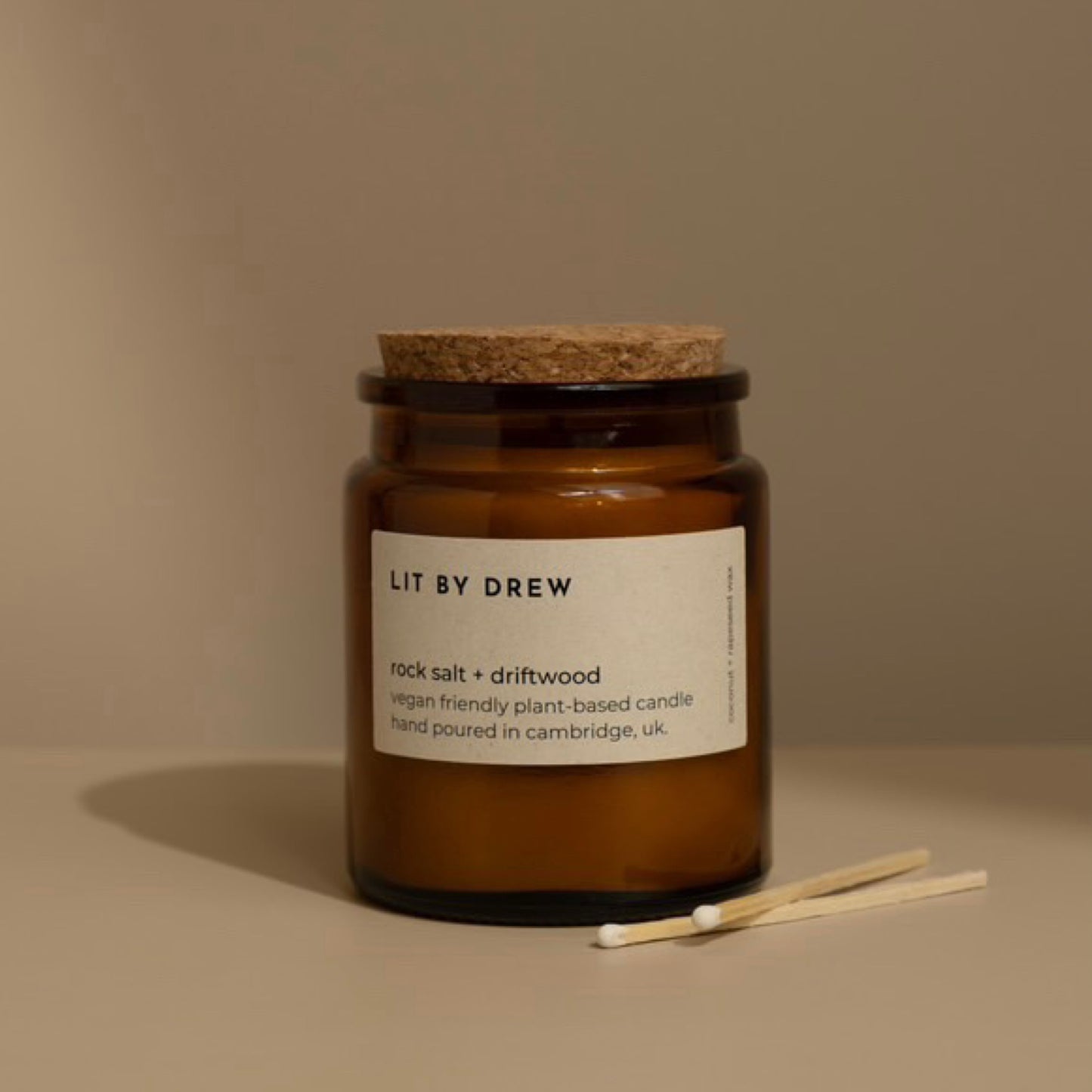 Rock Salt + Driftwood | Natural Wax Candle