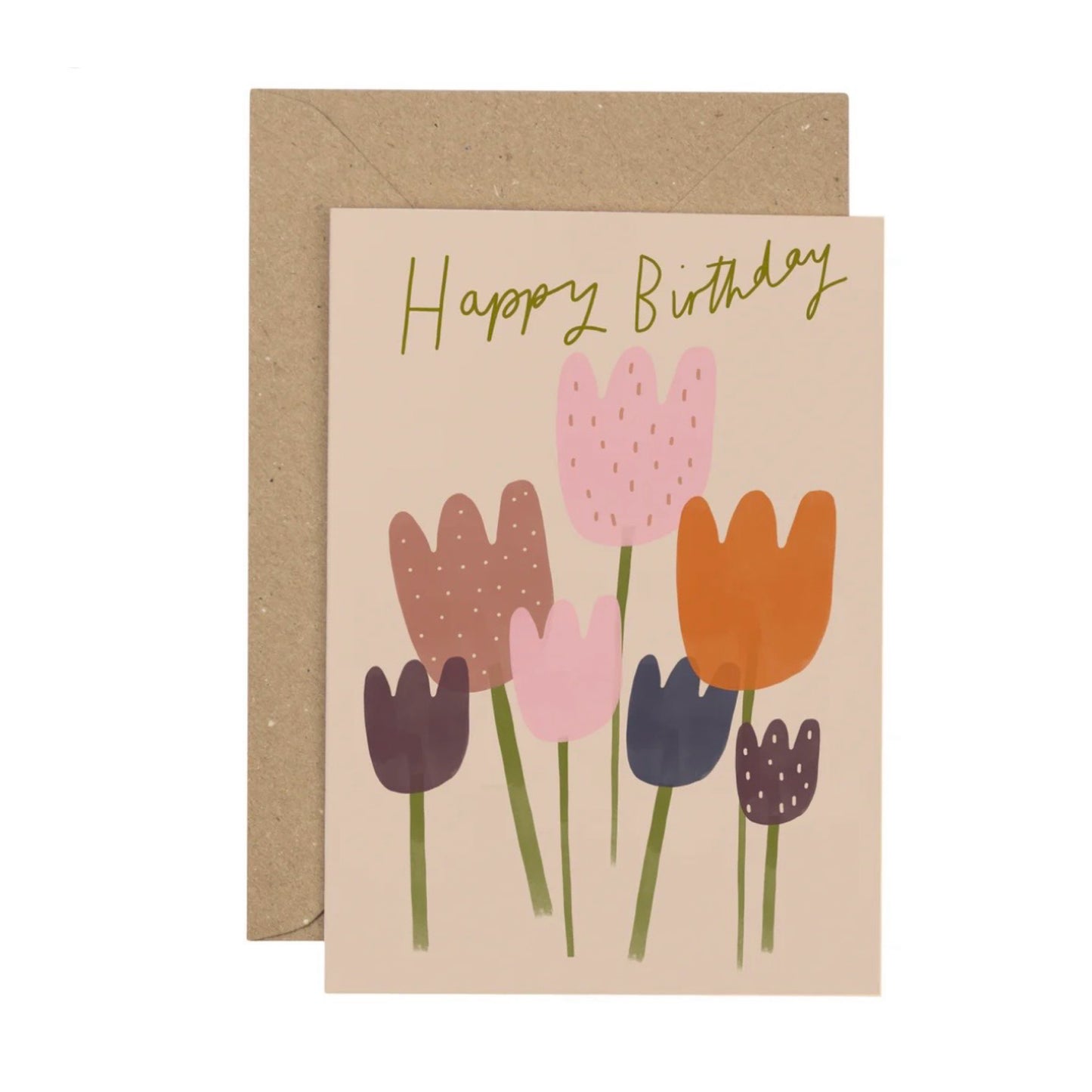 Happy Birthday Tulips Card