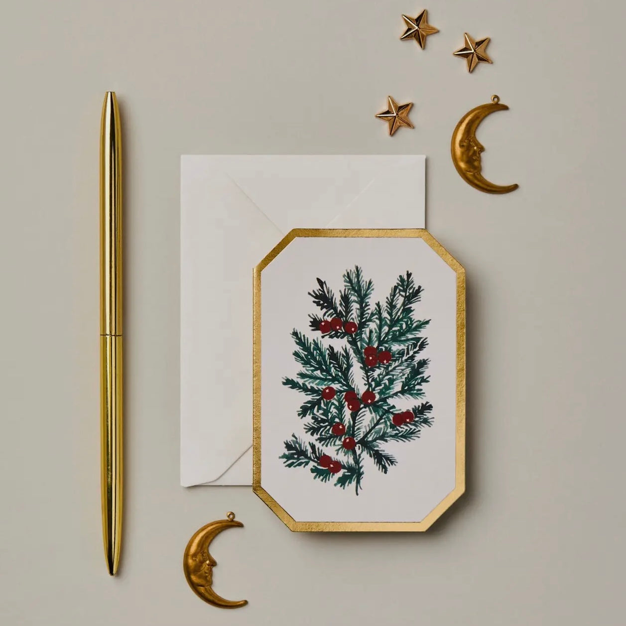 Botanical Die Cut Mini Card | Fir
