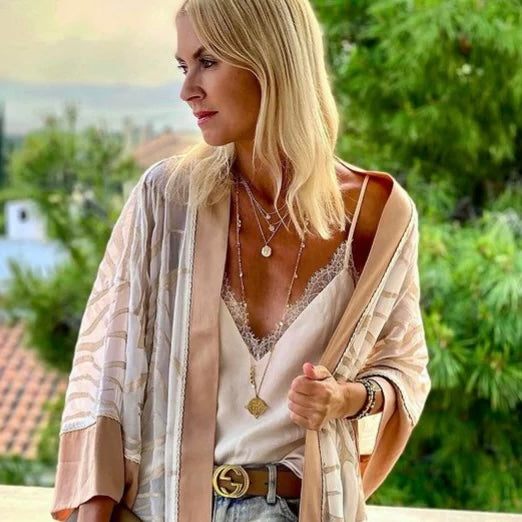 Santorini Gold Necklace | Long