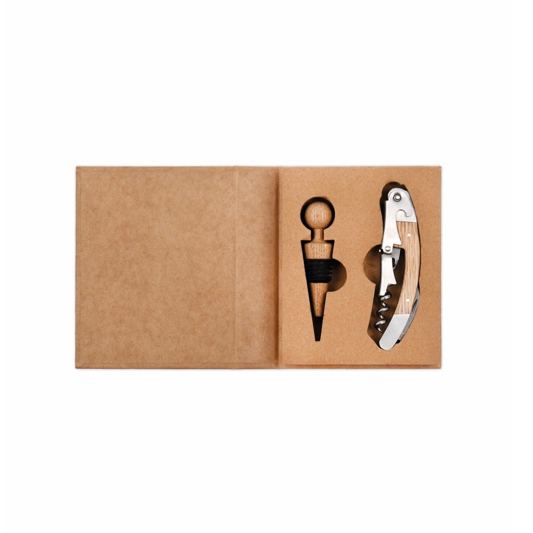 Bottle Opener + Stopper Set