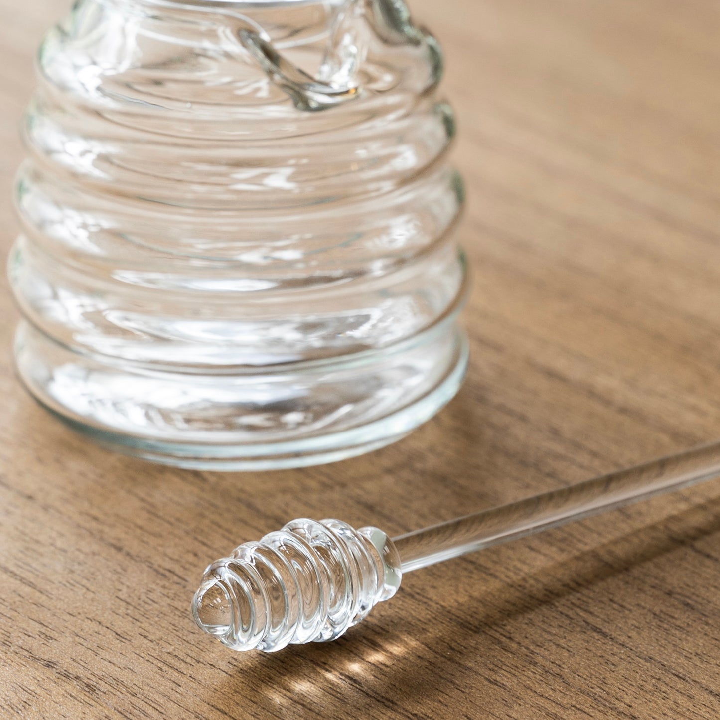 Murcot Glass Honey Pot