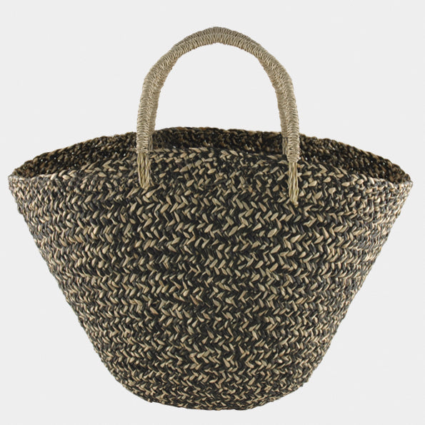 Shopping Basket | Black/Natural