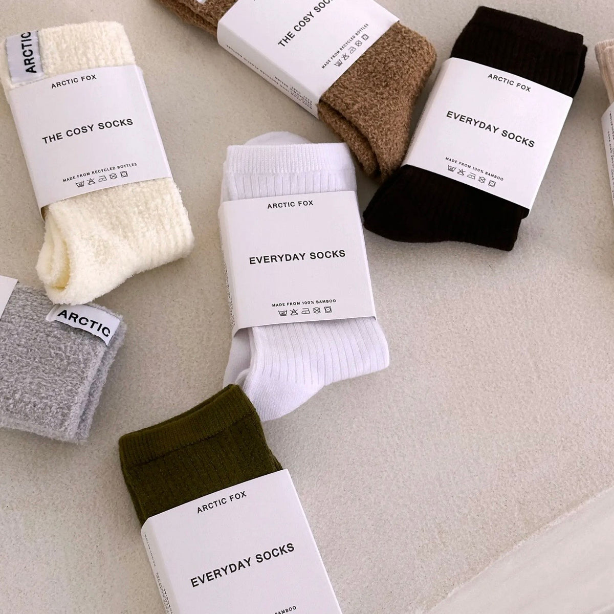 The Everyday Socks | 100% Bamboo | Buttermilk