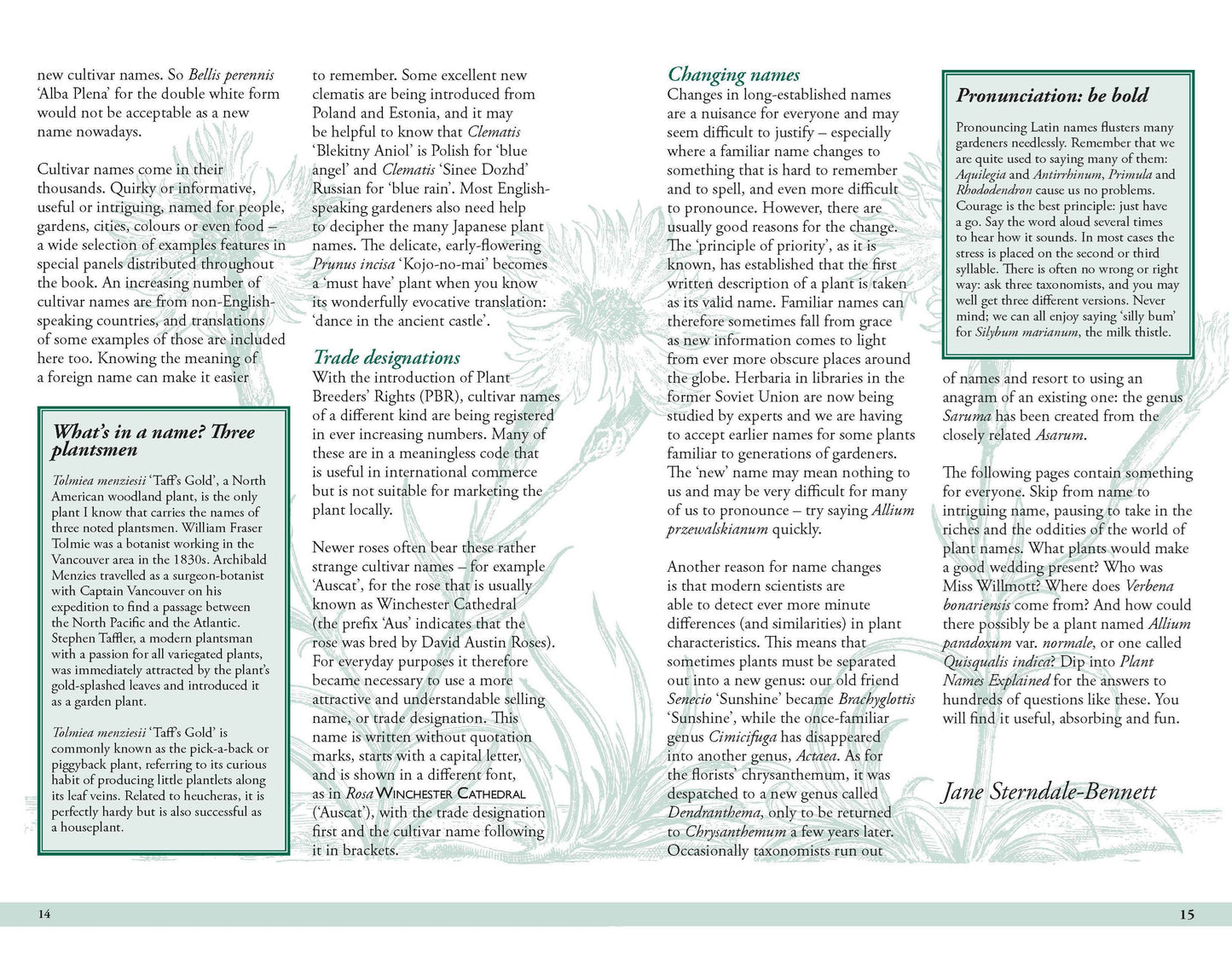 Plant Names Explained | Hardback Book