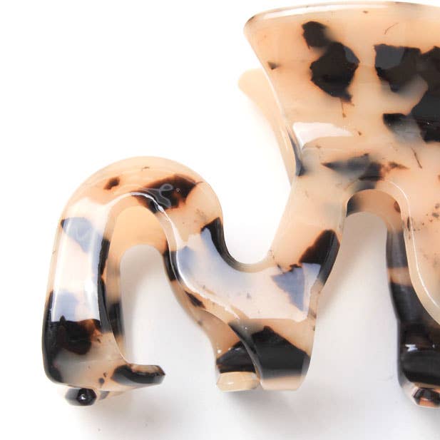 French Tortoiseshell Style Wavy Claw Clip | 8.5cm