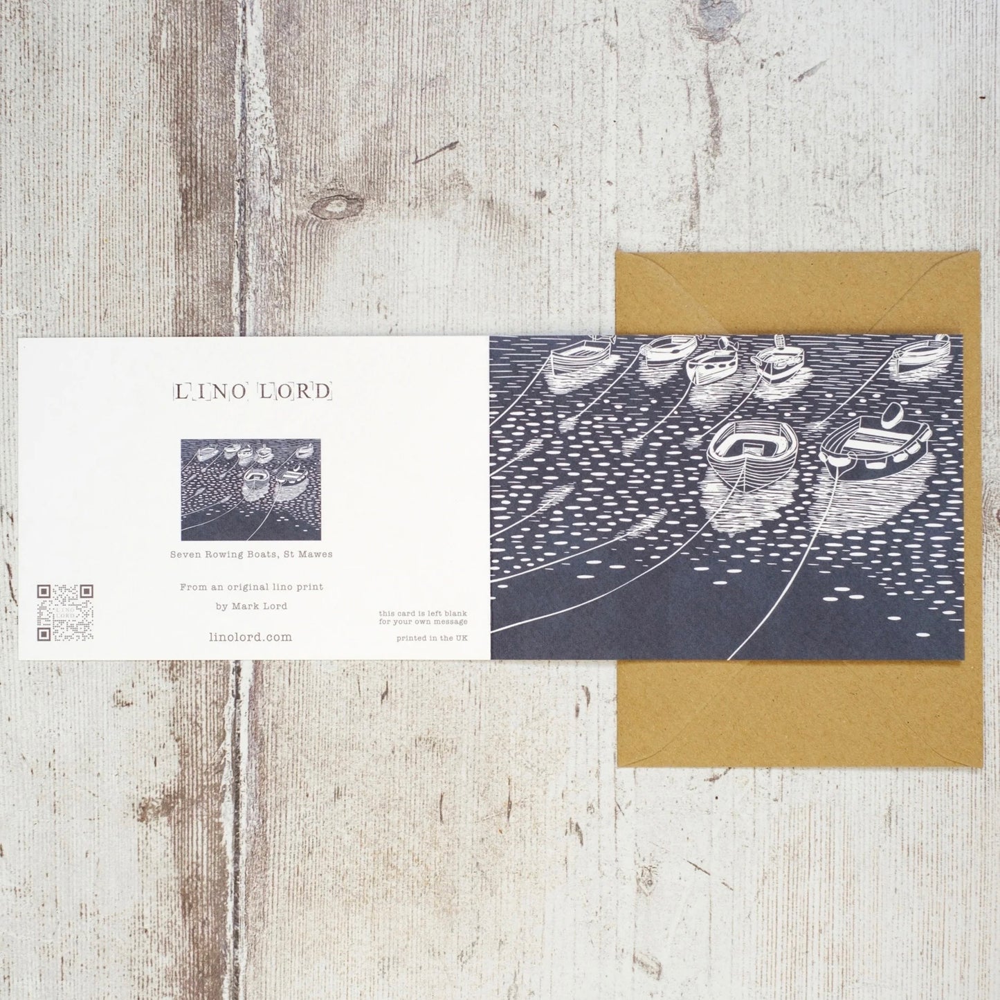 Rowing Boats, St Mawes Greeting Card