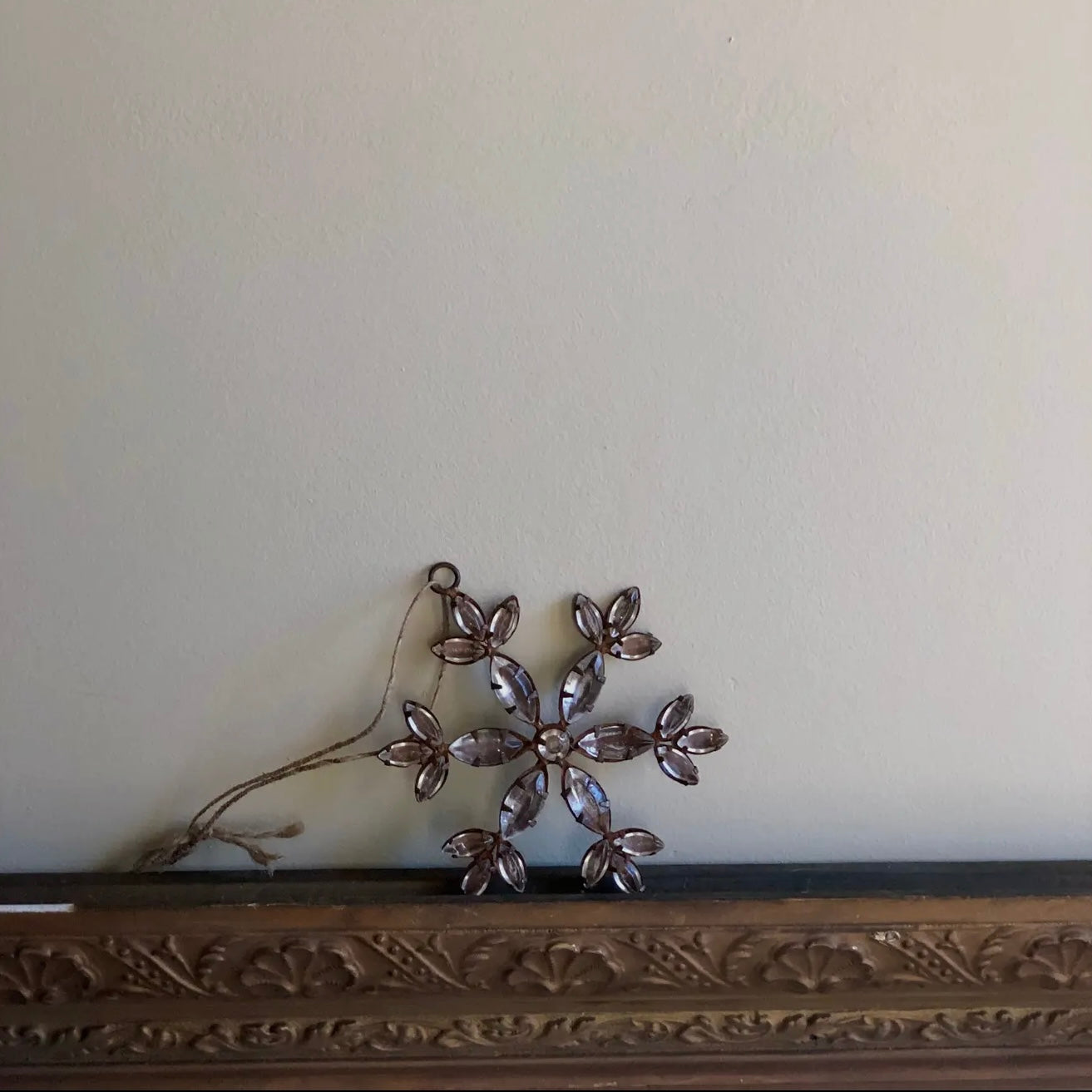 Rusty Rhinestone Snowflake