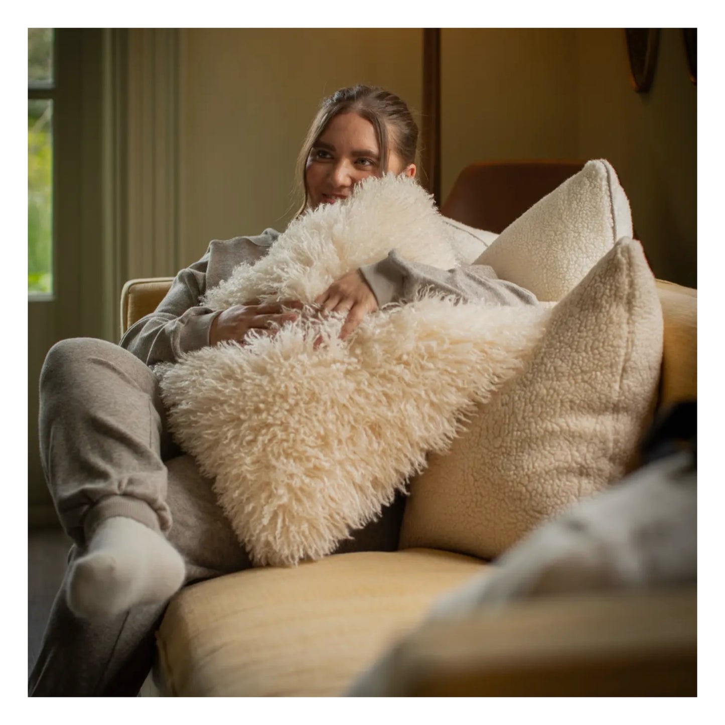 Jasper Cushion | Cream