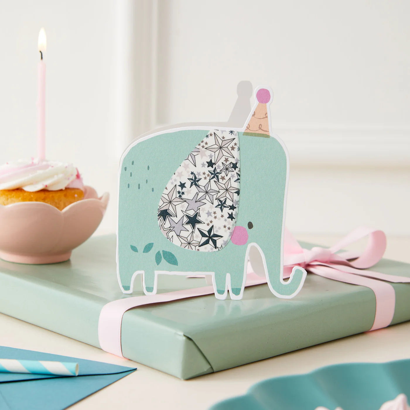 Elephant Card | Liberty Fabric