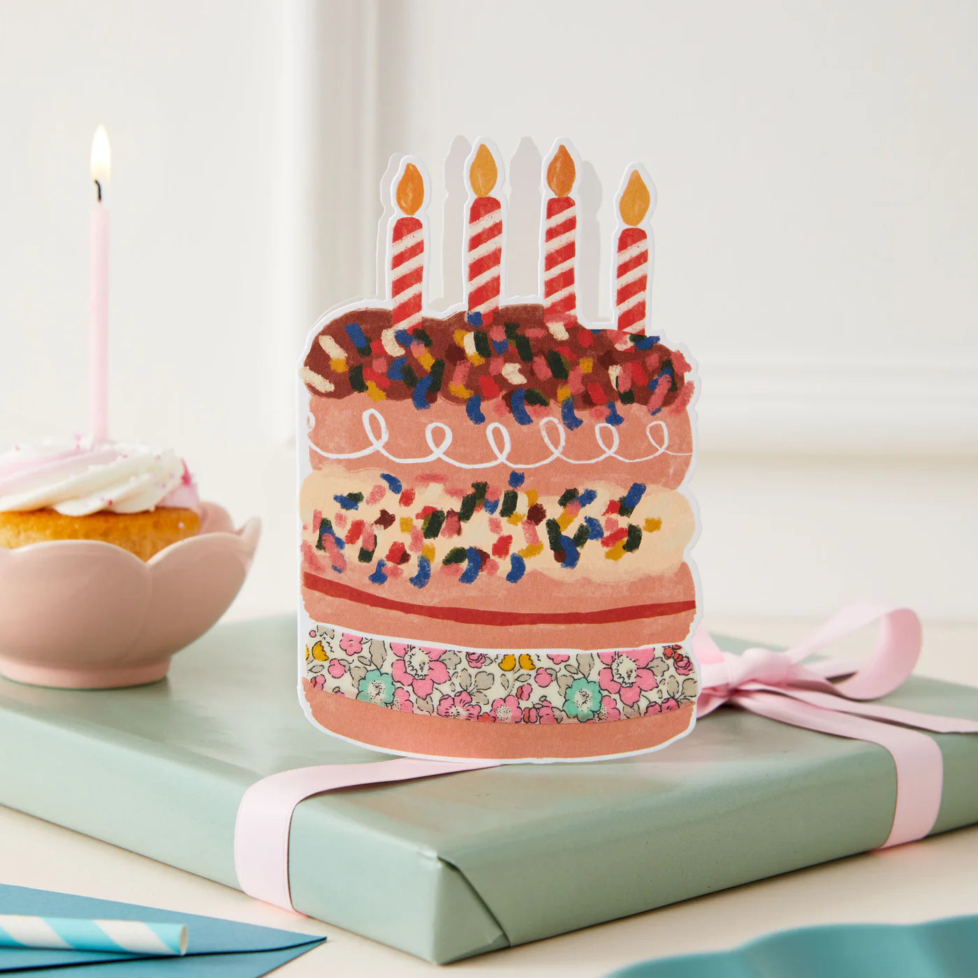 Cake Card | Liberty Fabric