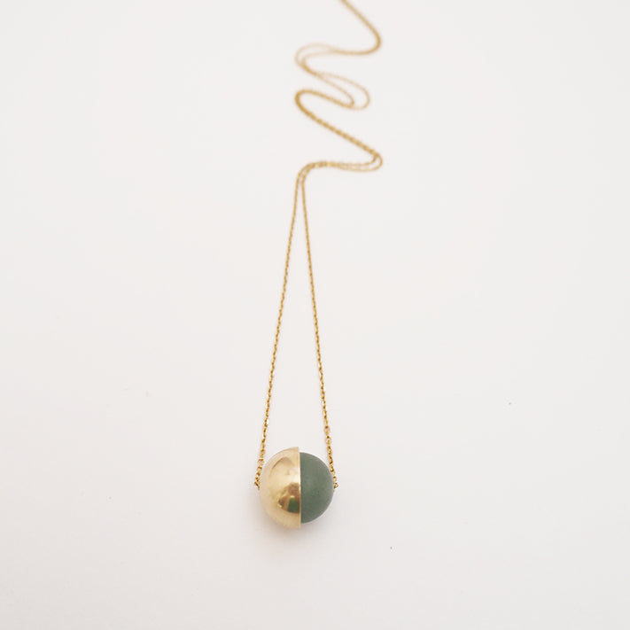 Less Is More | Cup + Aventurine Necklace