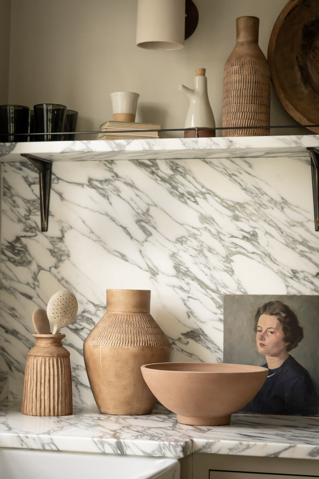 Tall Terracotta Vase