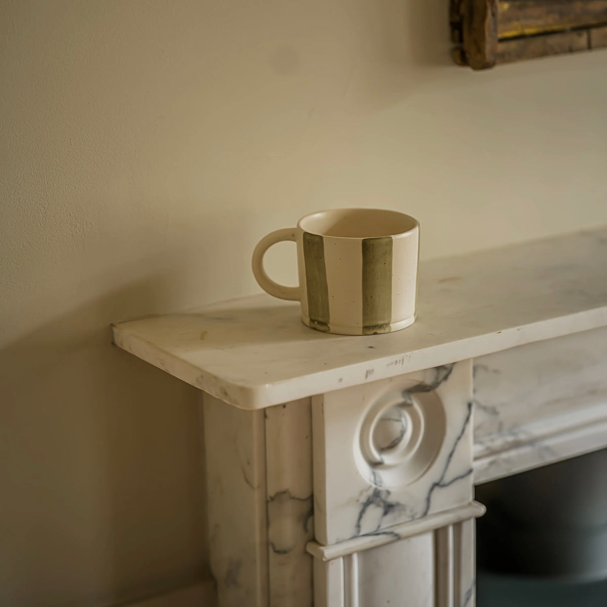 Boardwalk Washed Stripe Mug | Fen Moss