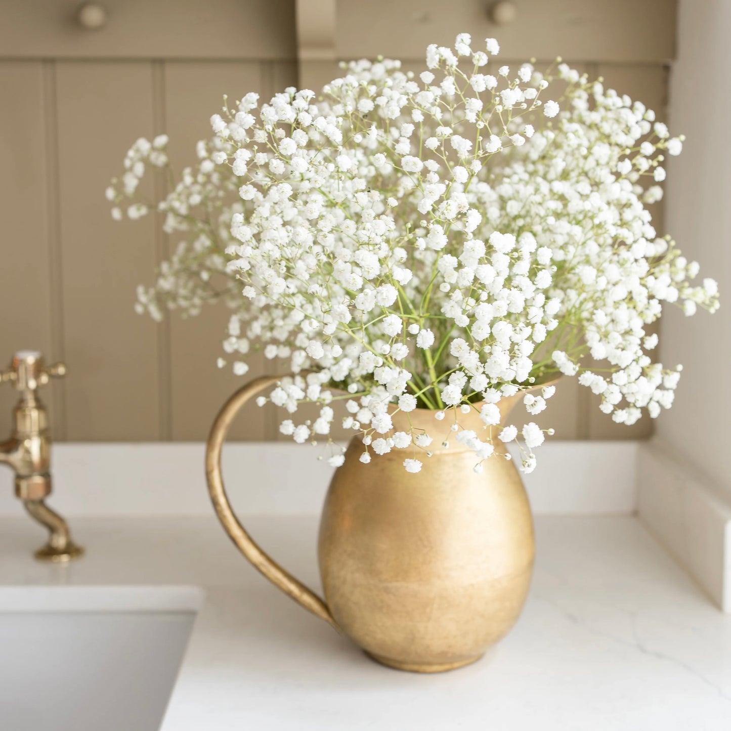 Brass Finish Jug | Large