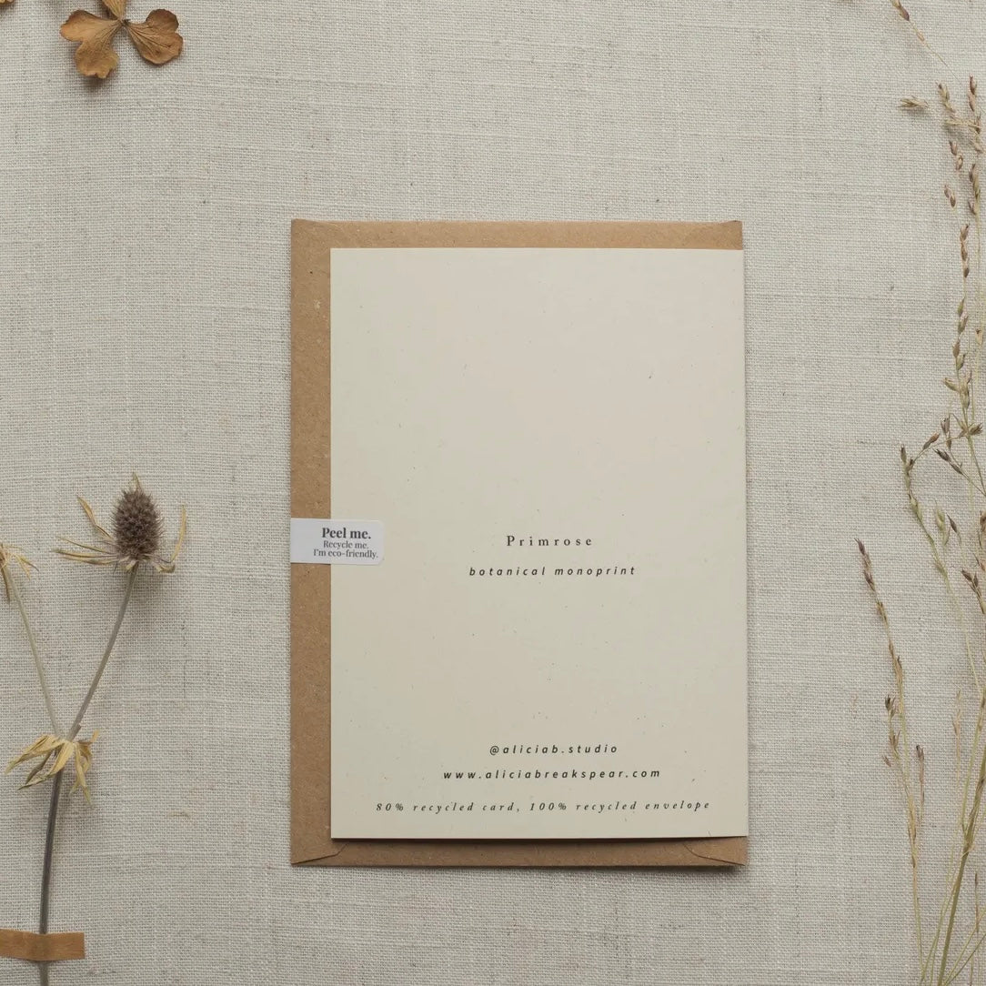 Botanical Greeting Card | Primrose
