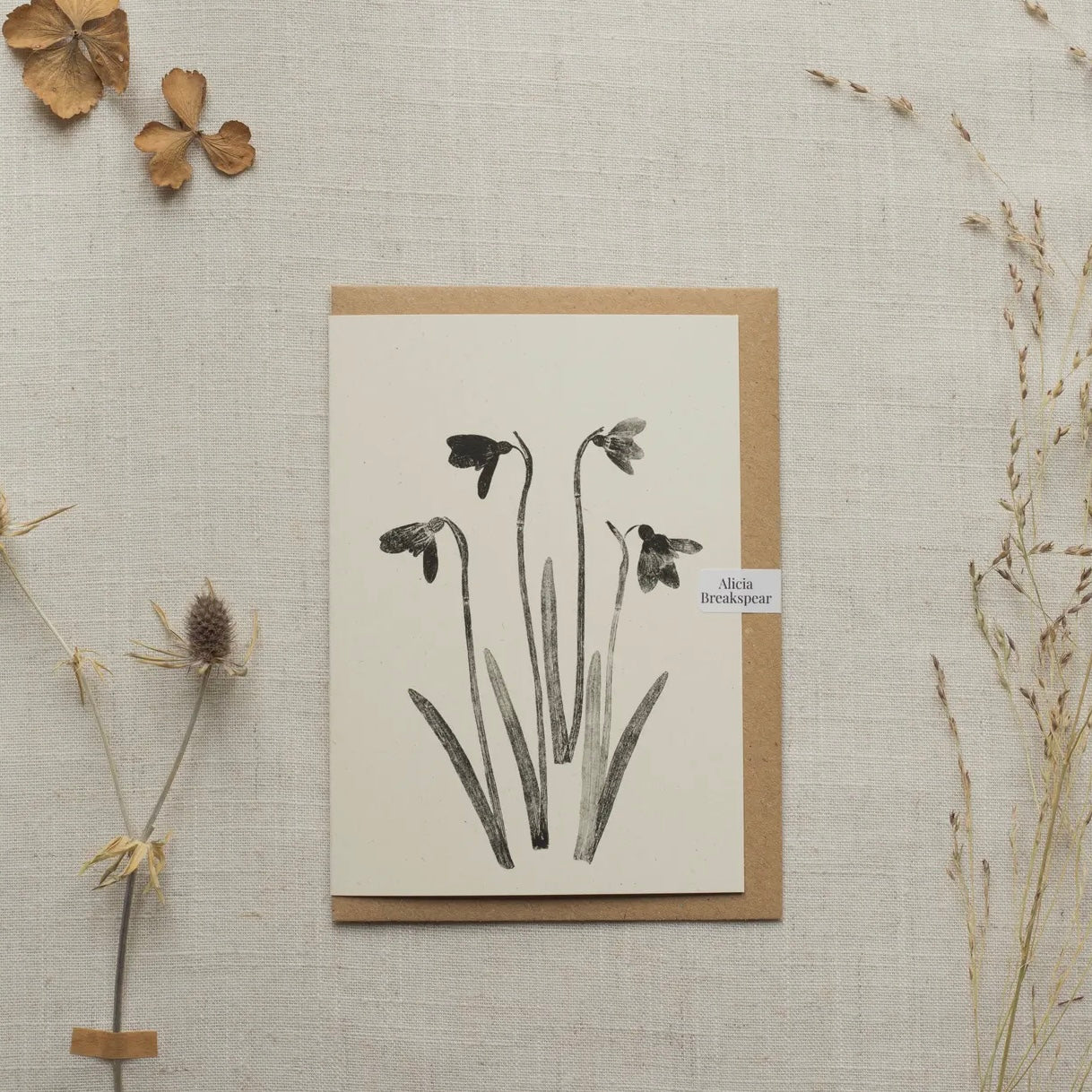 Botanical Greeting card | Snowdrops