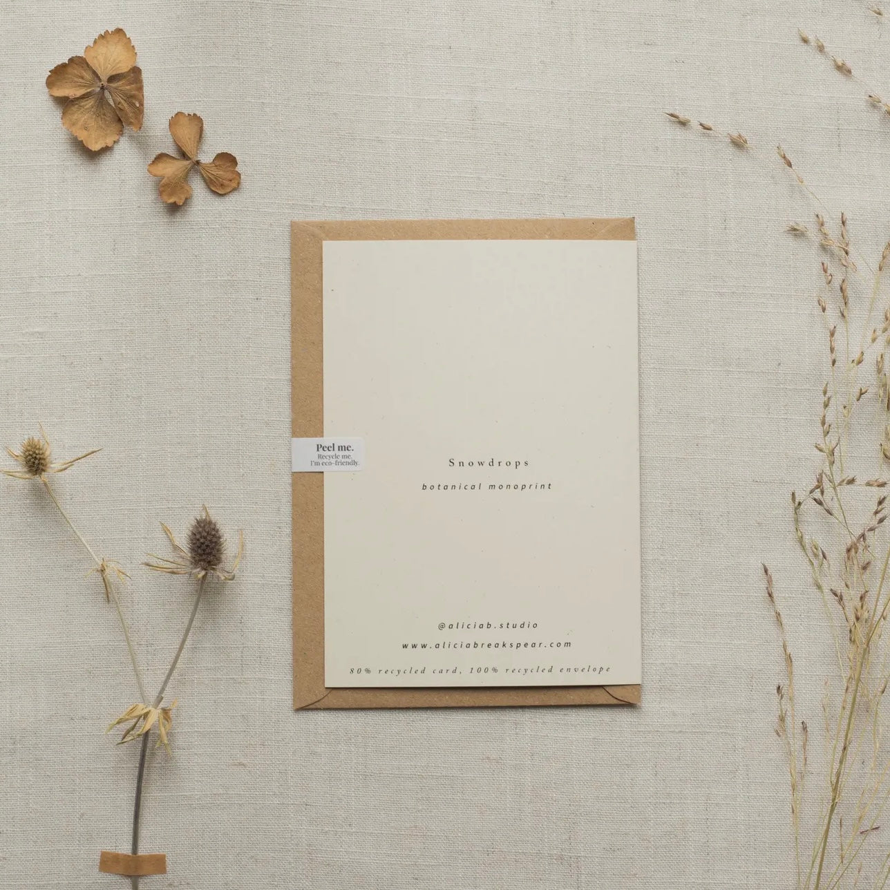 Botanical Greeting card | Snowdrops