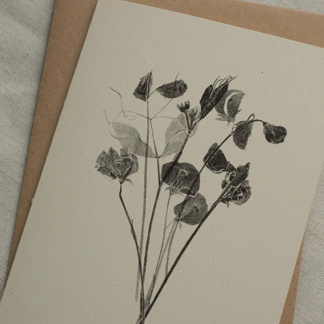 Botanical Greeting Card | Sweet Peas
