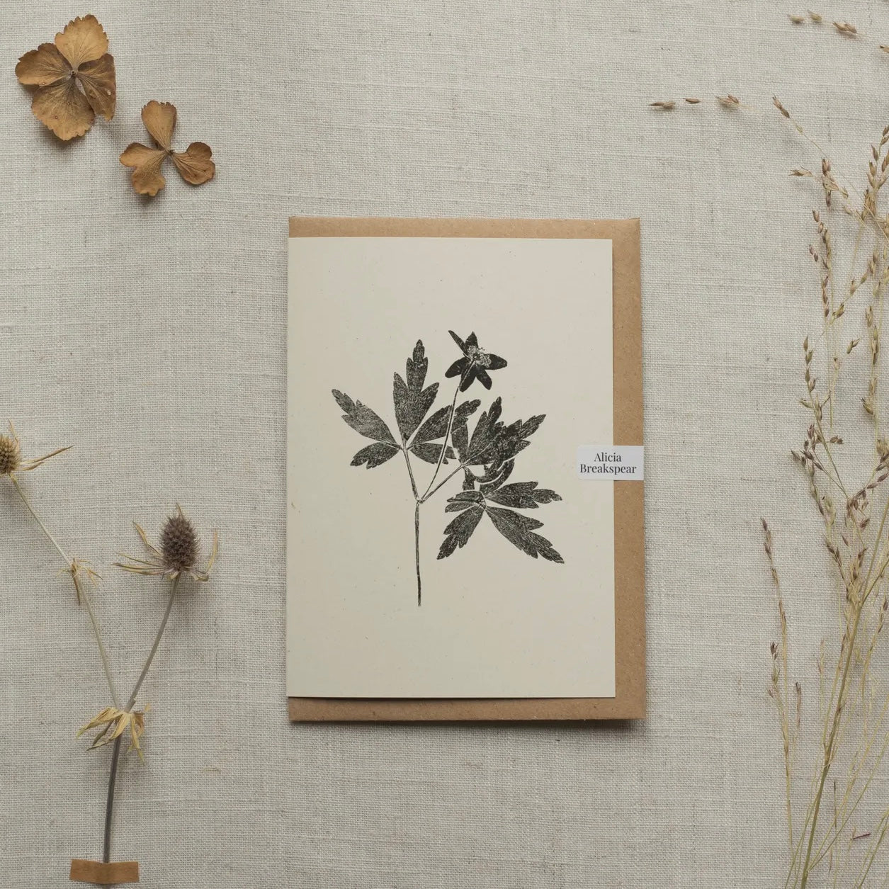 Botanical Greeting Card | Wood Anemone