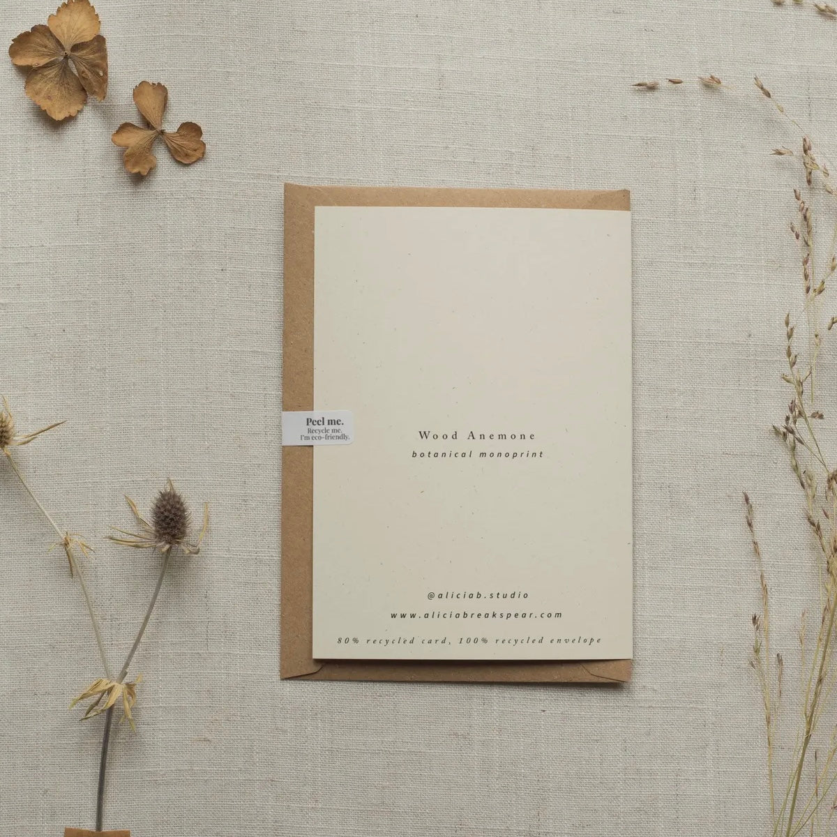 Botanical Greeting Card | Wood Anemone