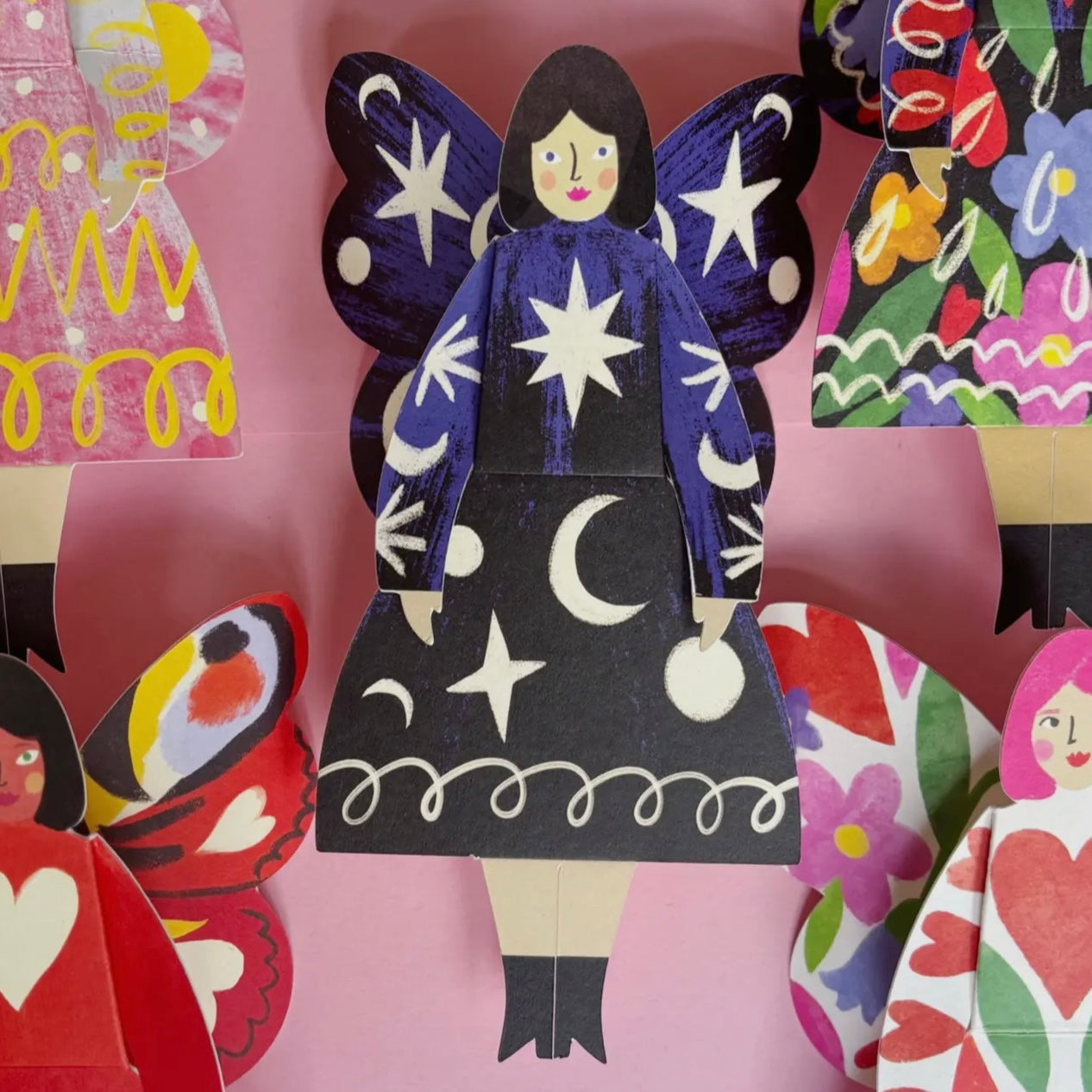 Butterfly Woman Greeting Card | Cosmic