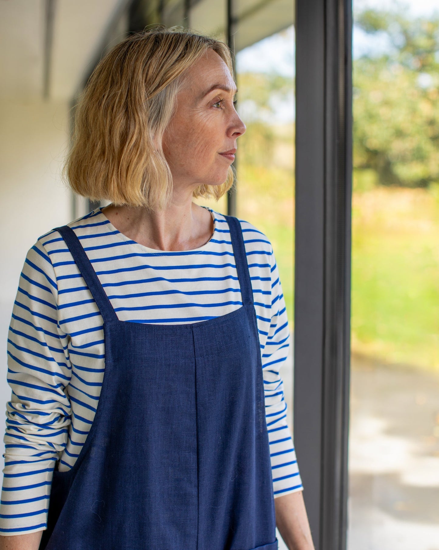 Grace Linen Jumpsuit | Navy