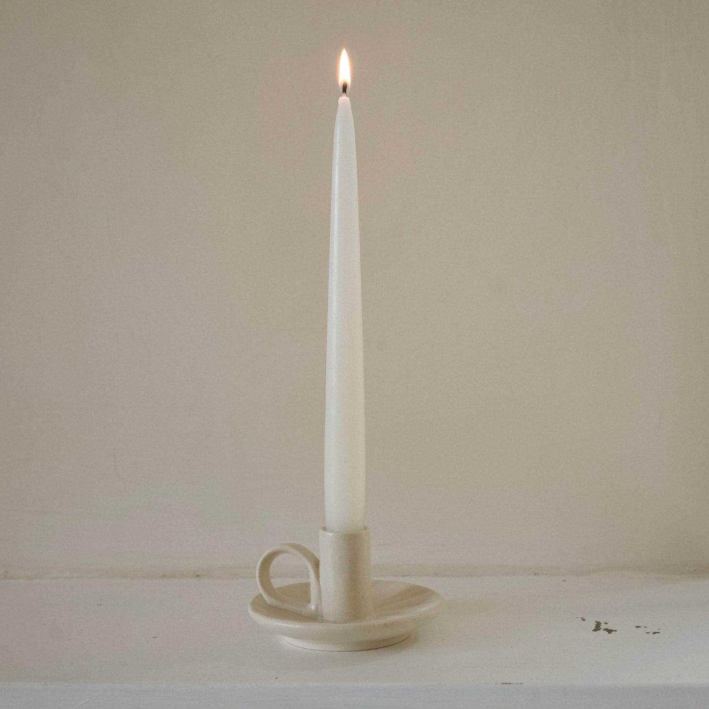Wee Willy Winkee Candle Holder | Cream
