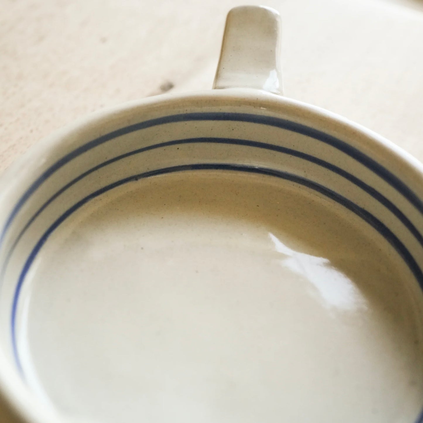 Hand Painted Breton Stripe Olive Dish | Ink