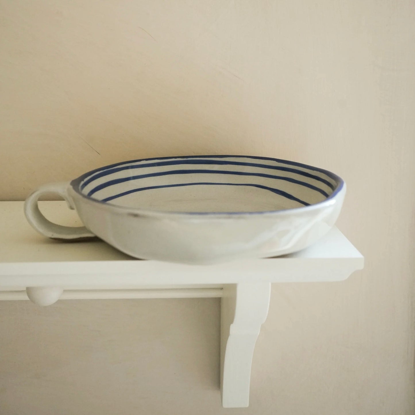 Hand Painted Breton Stripe Dish | Ink