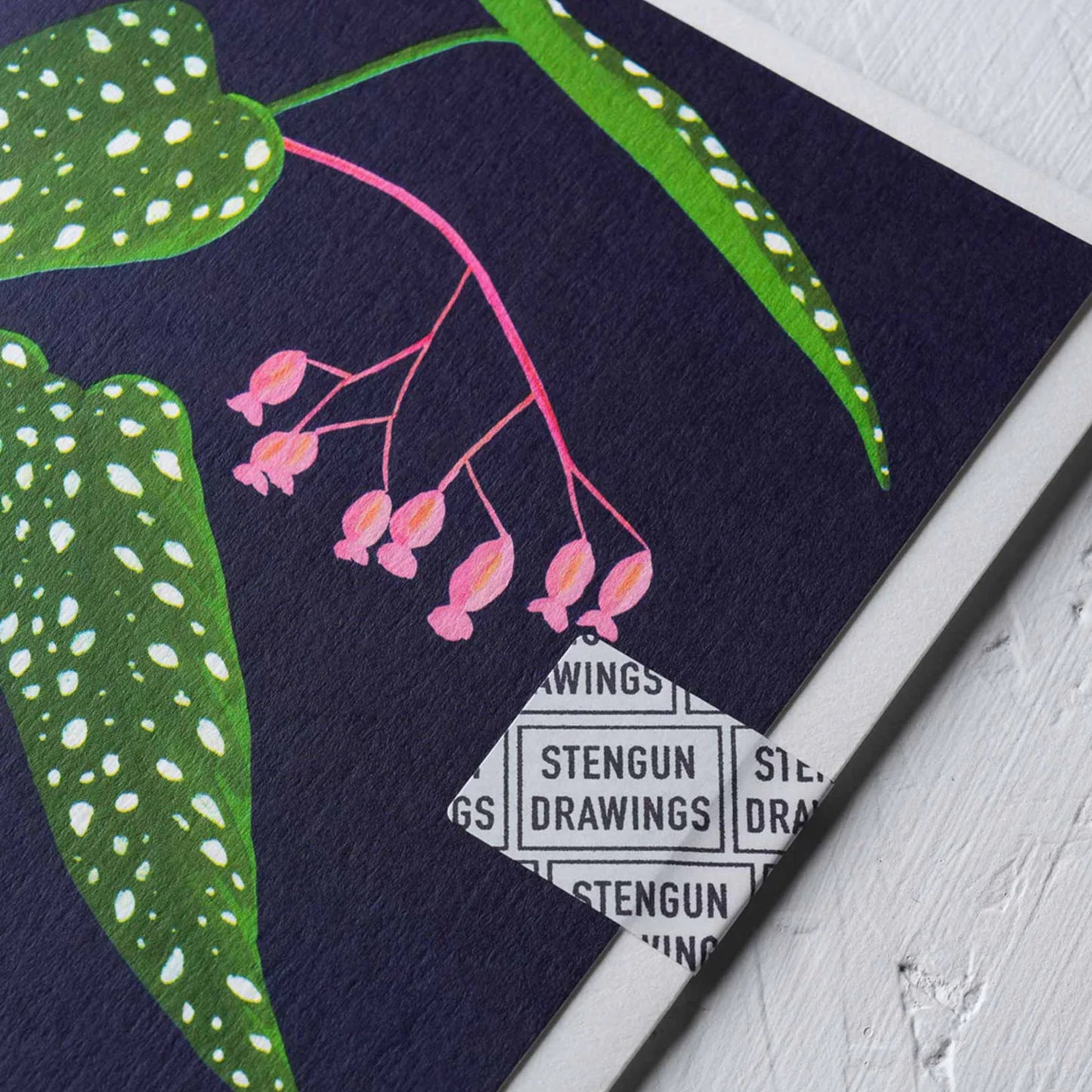 Begonia Greeting Card