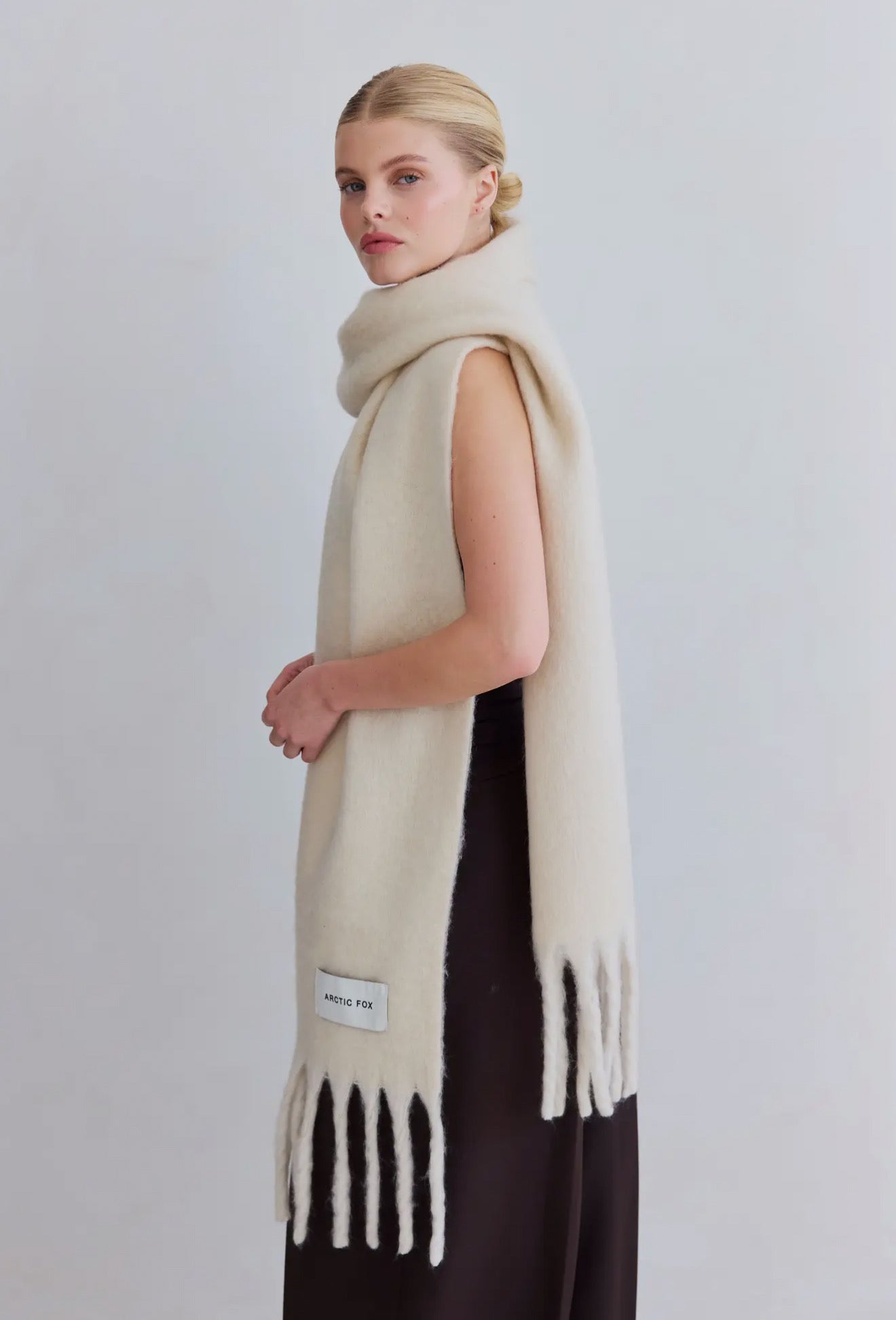 The Reykjavik Scarf | Pebble Beige