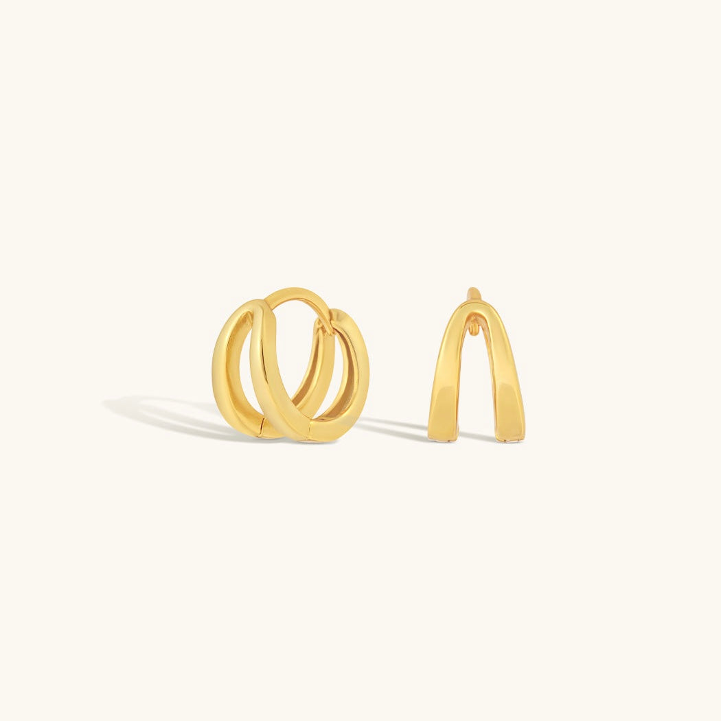 Mattie Illusion Huggie Hoops