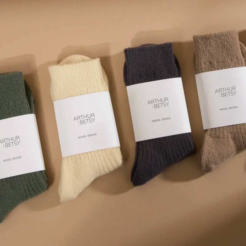 Wool Socks | Cream