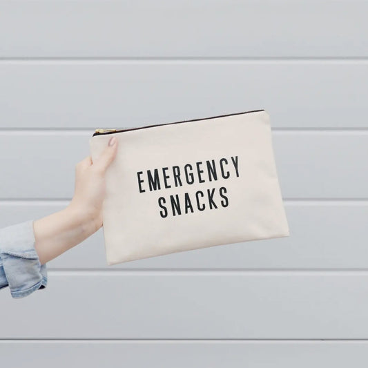 Emergency Snacks | Large Canvas Pouch