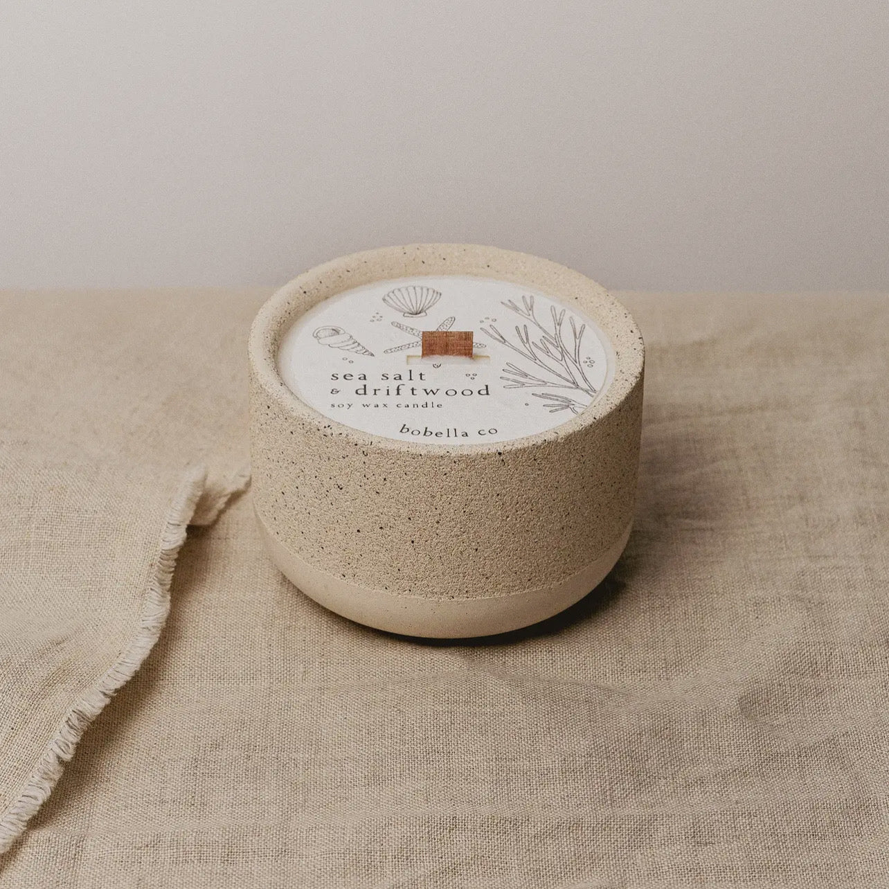 Sea Salt + Driftwood | Refillable Soy Wax Candle